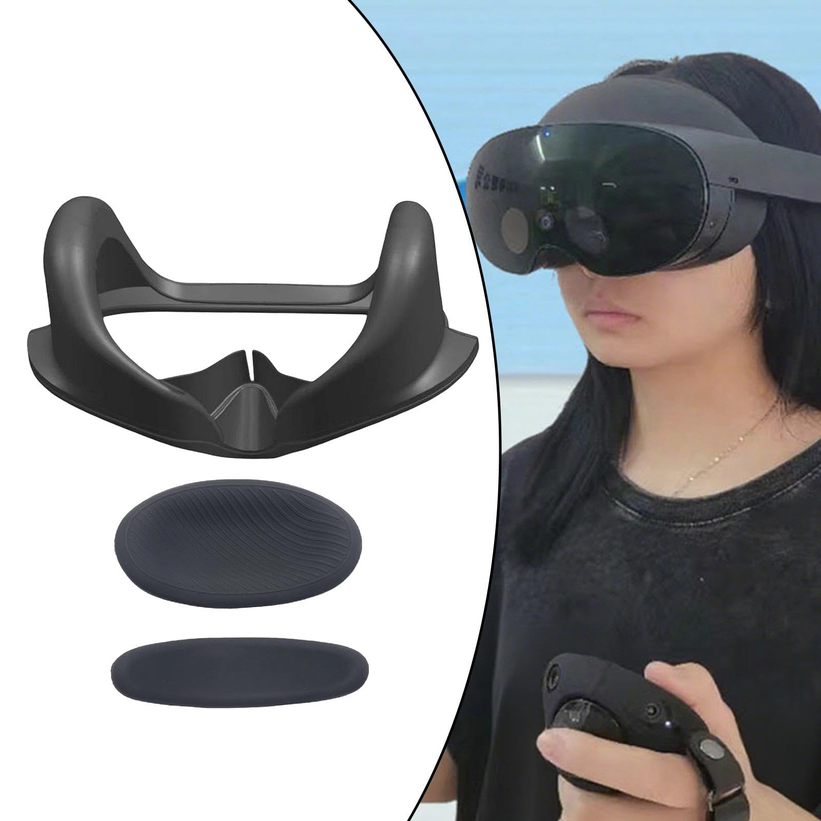  Quest Pro フェイスカバー付き Quest Pro フェイスカバー付き Amazon.co.jp: 1セット VRフェイス